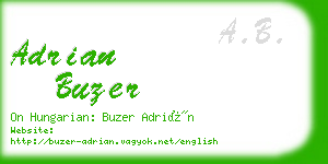 adrian buzer business card